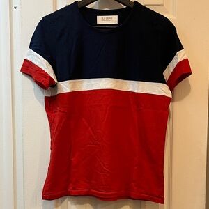 La Ligne Navy, White, and Red Colorblock Top